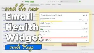 Email Health Widget for your Keap Dashboard (New Feature)