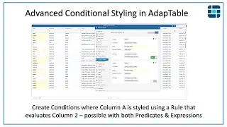 Advanced Conditional Styles in AdapTable