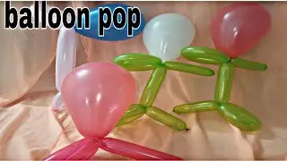 FAN with balloon pop baby balloon  pop #balloon #fan #pop #baby ||