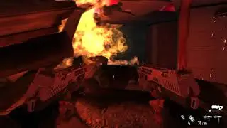 F.E.A.R. 3 - Падение вертолёта и недалеко терминал.#29.