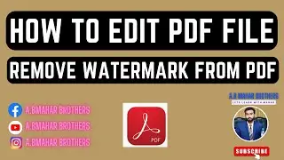 Remove watermark, How to remove watermark from pdf file, Remove watermark from pdf file