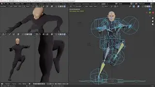 Blender 2.92 IK, FK, body control exam(human body)