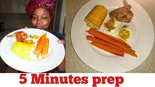 Healthy Recipe for losing weight 5 minute Ep 1 Sweet corn, Boiled Eggs, Boiled Carrots & chicken.