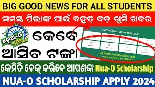 Urgent Video! | How To Check Nua O Scholarship Payment | Nua O Scholarship Latest Information