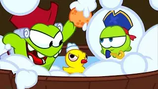 Om Nom Stories -  Nibble Nom ( L'heure du bain avec les pirates ) | Dessin animé drôle