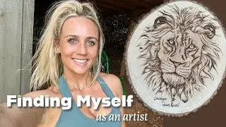 finding myself as an artist | art vlog, deck garden update, learning how to wood burn