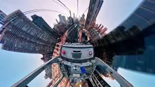 Feel the pure immersion as the QooCam 3 Ultra takes you on the NYC tram ride journey! 🌉