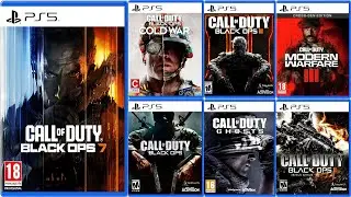 All 15 Call of Duty Games On PS5 |  Playstation 5