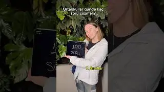 Ortaokullar günde kaç soru çözmeli?🤩