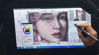 SAI speedpaint - Girl with pigtails