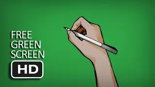 Free Green Screen - Cartoon Hand With Marker