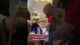 Let practice head scalp massage, never regret your education. 