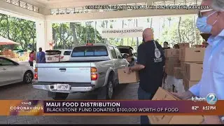 $100k worth of food donated to Maui food distribution