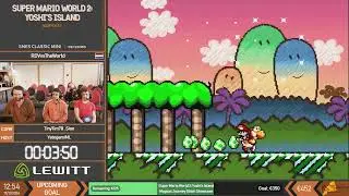 Super Mario World 2: Yoshi's Island | Warpless Speedrun by RDVvsTheWorld | BSG Marathon 37