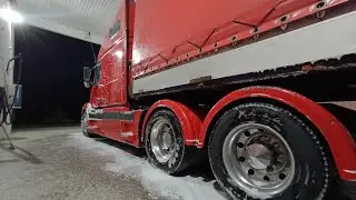погрузка в двух местах /// ночная пробка на 25 км