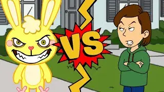M.U.G.E.N. Battles | Cuddles vs Boris Anderson | Happy Tree Friends vs GoAnimate