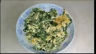 Жареный джусай с яйцами! Очень вкусная необычная яичница.