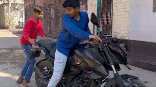 Dost ki new bike 😂
