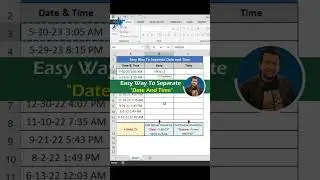 Effortless Date and Time Separation in Excel 😮 