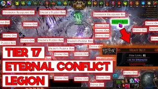 TIER 17 JUICED ETERNAL CONFLICT LEGION FARMING - POE 3.25 SETTLERS OF KALGUUR
