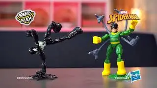 Marvel Spider-Man Bend and Flex - Figuras del Hombre Araña y de Doc Ock de 15 cm