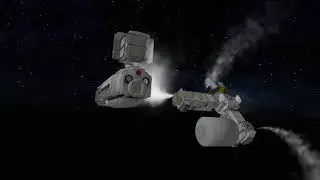 Simmetri Demo -- Timeline Animation Flythrough -- Space Station Docking Animation
