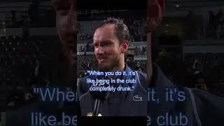 Medvedev is "god of the dance pole" beating Tsitsipas. "Like being in the club completely drunk."