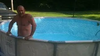 Intex Metal Frame Pool leveling and Installing