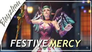 Festive Maps with Mercy in Top 500! - Mercy Season 25 (Overwatch)