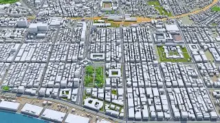 Yangon city Myanmar 3d model 60km