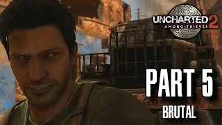 Uncharted 2 Among Thieves Walkthrough Part 5 - Urban Warfare, Brutal Difficulty, All Treasures