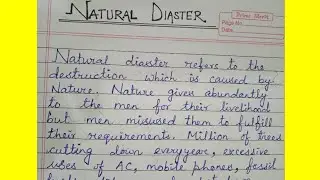 English Essay On Natural Disaster// Easy English Essay