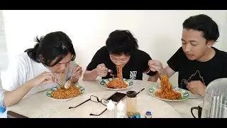 Double Samyang + Bon cabe lv 15 challenge sampai muntah muntah