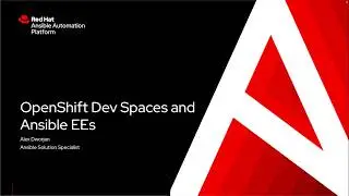 OpenShift Dev Spaces for Ansible Development with Execution Environments