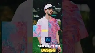 How to Apply Pattern Design to Clothes in Photoshop. #photoshoptutorial #shorts #viral