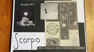 zodiac signs scrapbook//journal// scorpio ♏//journal by senajournal