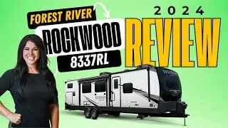 SPACIOUS REAR LIVING Travel Trailer Tour - New 2024 Forest River RV Rockwood Signature 8337RL