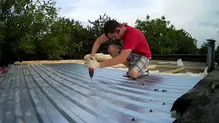 Ремонт крыши на гараже своими руками!!!