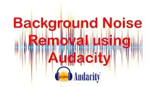 Background noise removal using Audacity