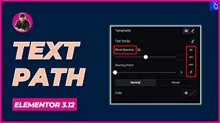 Text Path Widget in Elementor Pro 3.12 | Additional Size Units in Word Spacing | Bogging Unplugged