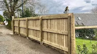 Building wooden privacy fence!