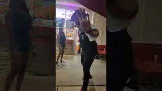 Magical moment at an ice cream shop