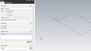 Solid Modeling Sweep Command - Mastercam 2018