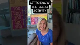 Get to Know The Teacher Activity