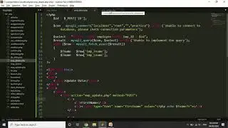 update data usingPHP | update operation | how to update using php