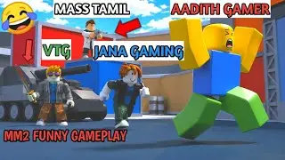 I Played MM2 with VTG Jana Gaming and Mass Tamil 
