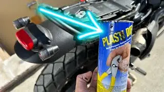 I plasti dip the rest of my scramblerXC!!