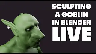 Blender Sculpting Practice - Weird Goblin Thing