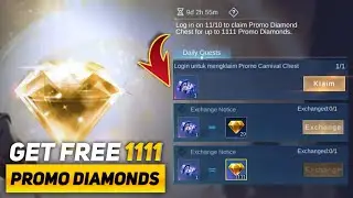 TRICK TO GET FREE 1111 PROMO DIAMONDS FROM LOG IN | MLBB
