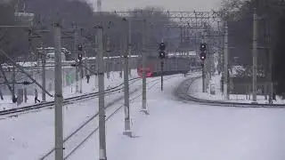Электрички на перегоне Болшево- Подлипки-Дачные. Февраль 2021 г.